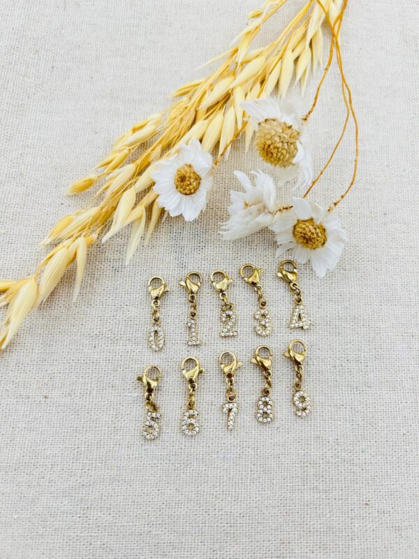 Charms Chiffres Strass